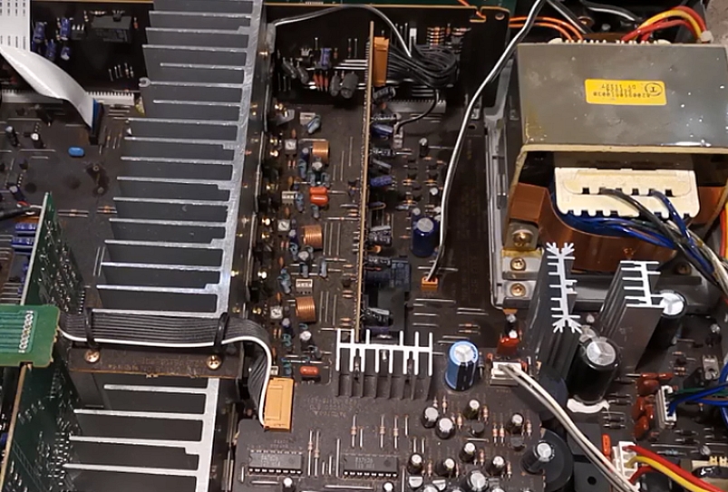 Circuit board repair close-up